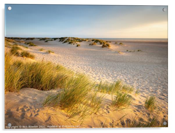 Serenity of Wells and Holkham Beach Acrylic by Rick Bowden