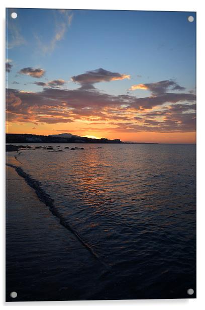  Estepona sunrise on the Costa del Sol Spain  Acrylic by Jonathan Evans