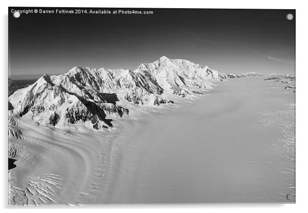  Mt. St. Elias and Seward Glacier, Yukon / Alaska Acrylic by Darren Foltinek