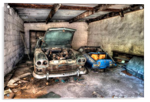 abandoned cars Acrylic by Jason Thompson