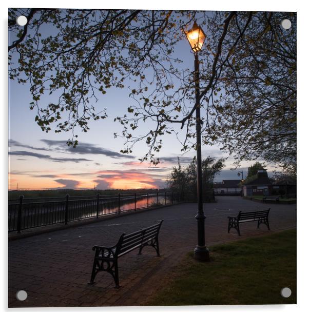 Gainsborough riverside Acrylic by Jason Thompson