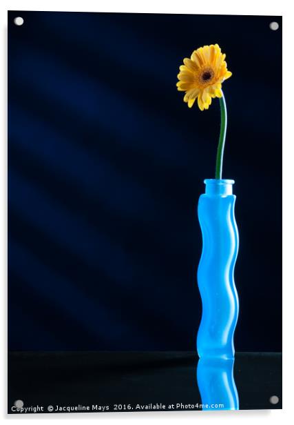 Blue Vase Acrylic by Jacqueline Mays