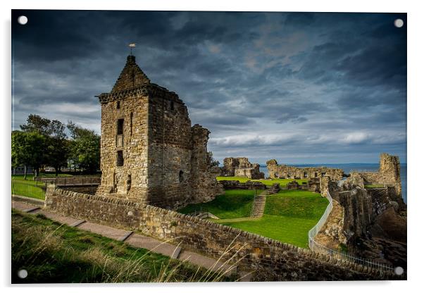 St Andrews Castle  Acrylic by Alan Sinclair