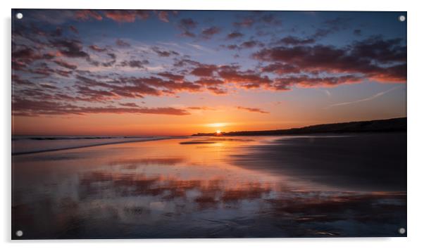 Steetley sunrise Acrylic by Marcia Reay