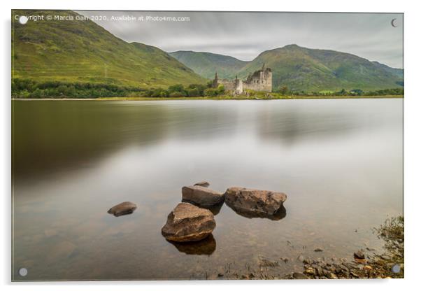 Kilchurn Castle, Scotland Acrylic by Marcia Reay