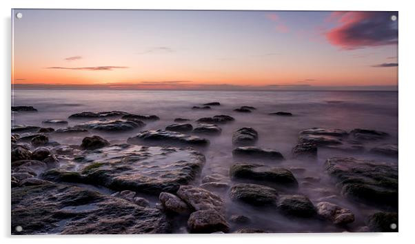 Hunstanton Beach at Sunset Acrylic by Tony Walsh
