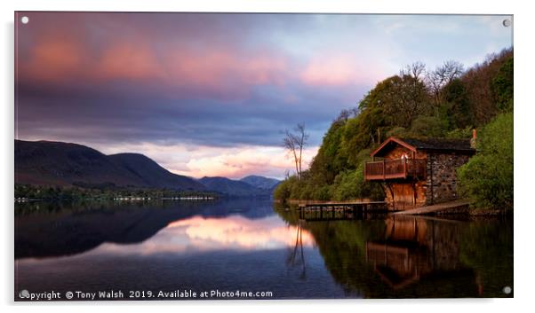 Duke of Portland Boathouse  Acrylic by Tony Walsh