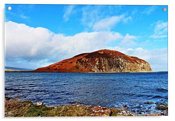  Davaar Island Campbeltown Acrylic by Ros Ambrose