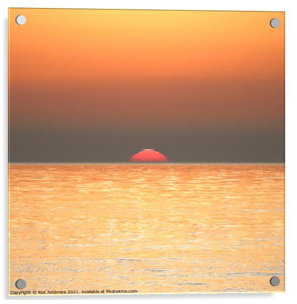 Sunset Acrylic by Ros Ambrose