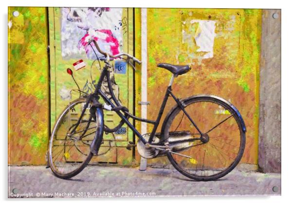 The Bicycle Acrylic by Mary Machare