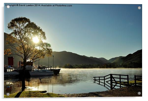  ' Early Morning Ullswater ' Acrylic by David Lawton