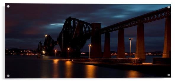  Moody Rail Bridge Acrylic by Alan Whyte