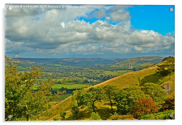  summer view of Castleton Acrylic by mark byatte