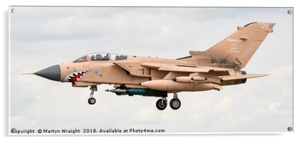Gulf War " RAF Tornado Gr4" Acrylic by Martyn Wraight