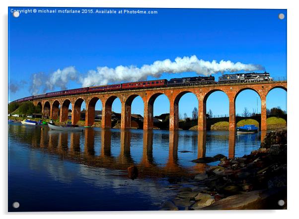  Great Britain II steam engine Acrylic by michael mcfarlane