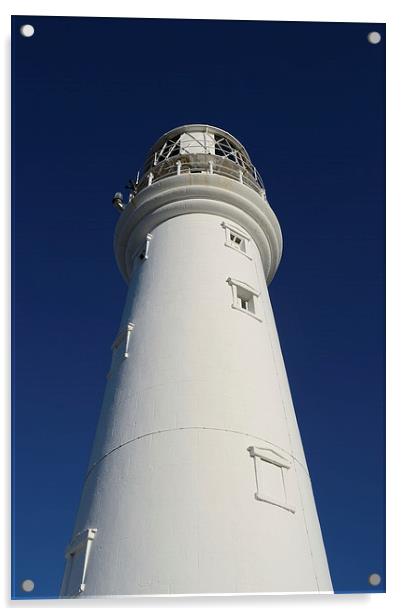 Flamborough Head lighthouse Acrylic by Paul Collis
