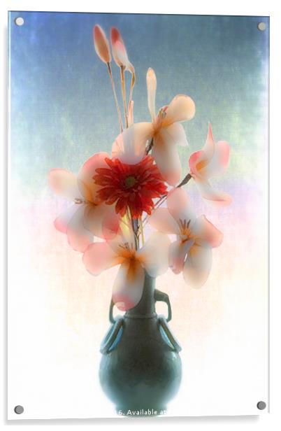 Flowers in Vase #2 Acrylic by Peter Yardley