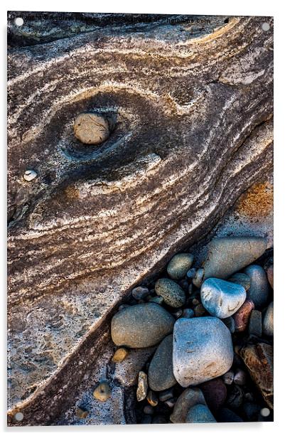  Elgol beach rocks Acrylic by Andrew Kearton