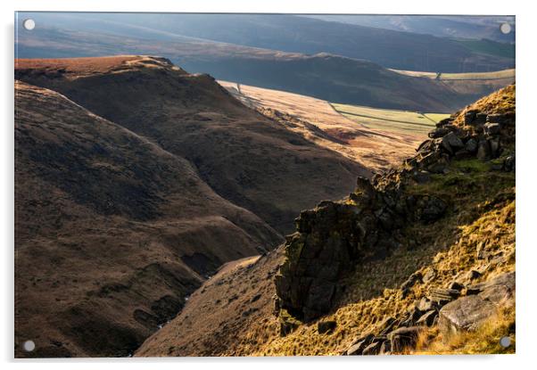 A High Peak landscape Acrylic by Andrew Kearton