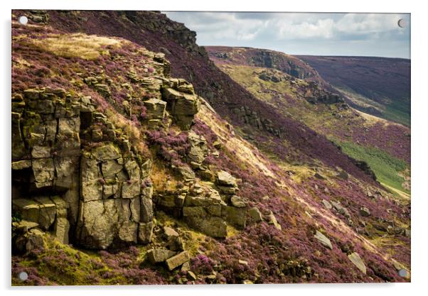 Colours of Kinder Scout Acrylic by Andrew Kearton
