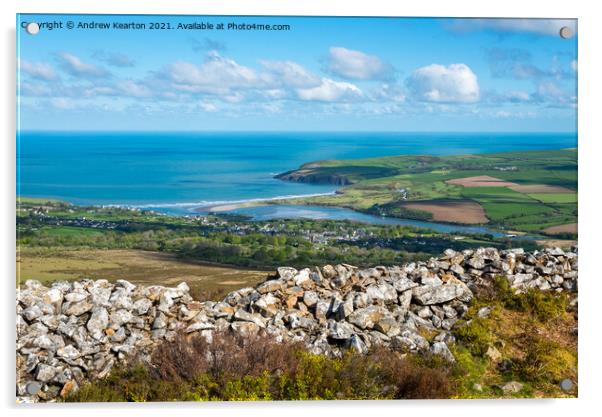 Newport from Mynydd Carningli, Pembrokeshire, Wale Acrylic by Andrew Kearton