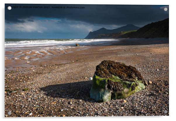 Nefyn beach, North Wales Acrylic by Andrew Kearton