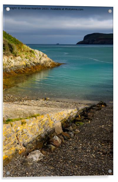 Slipway at Newport Parrog, Pembrokeshire Acrylic by Andrew Kearton