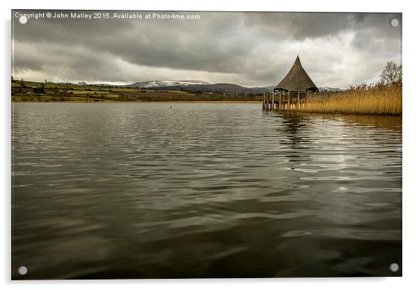  A Wellsh Crannog Acrylic by John Malley