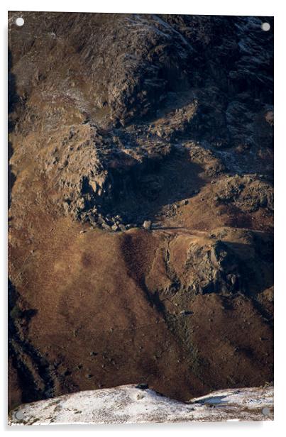Cam Crag Ridge Acrylic by John Malley