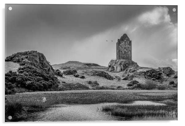 Castles of Scotland Acrylic by John Malley
