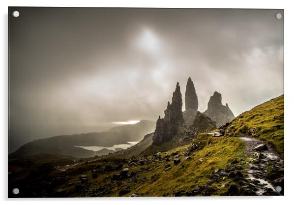 The Old Man of Storr Acrylic by John Malley