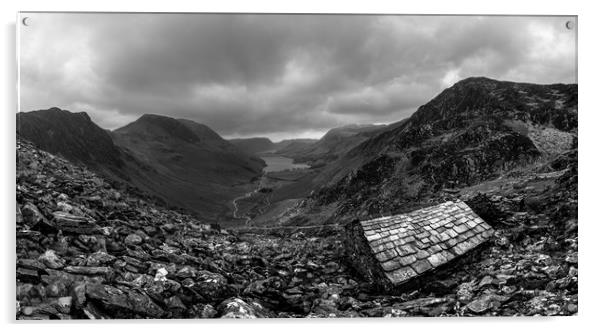 The Warnscale Bothy Acrylic by John Malley