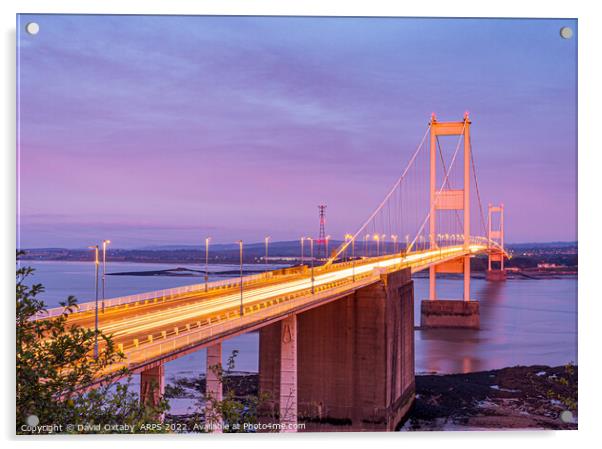 Severn Bridge at sunrise Acrylic by David Oxtaby  ARPS