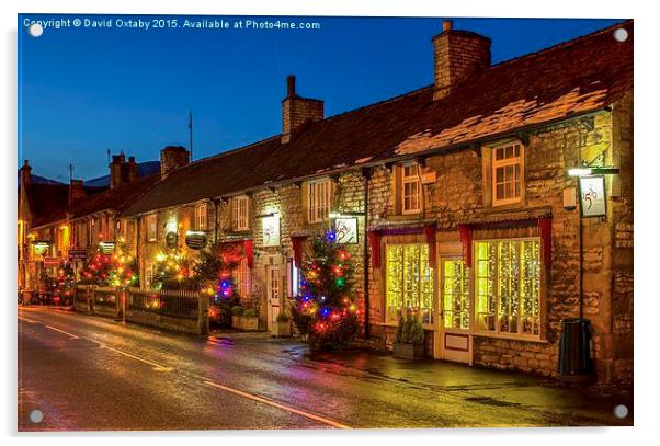  Main Street, Castleton, Derbyshire Acrylic by David Oxtaby  ARPS