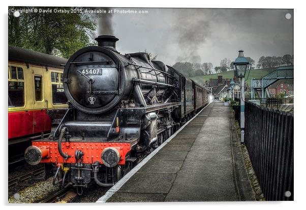  45407 'Lancashire Fusilier' at Grosmont Acrylic by David Oxtaby  ARPS