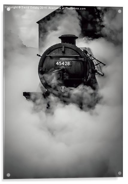Steam! 45428 at Grosmont Acrylic by David Oxtaby  ARPS