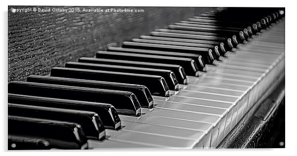  Piano Keyboard monochrome Acrylic by David Oxtaby  ARPS