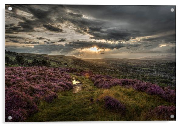 Ilkley Moor - After the Storm  Acrylic by David Oxtaby  ARPS