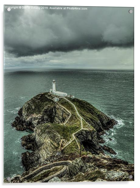  South Stack lighthouse, Anglesey Acrylic by David Oxtaby  ARPS