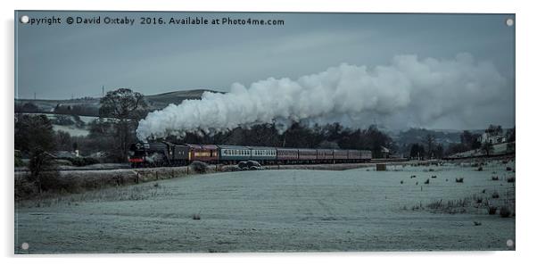 Flying Scotsman heading to Ramsbottom Acrylic by David Oxtaby  ARPS