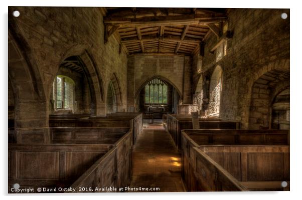 St Michaels, Stretton en le Field Acrylic by David Oxtaby  ARPS