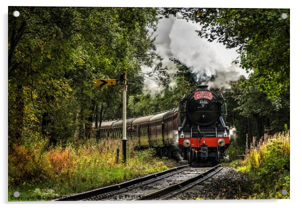 Scotsman heading through the signal Acrylic by David Oxtaby  ARPS