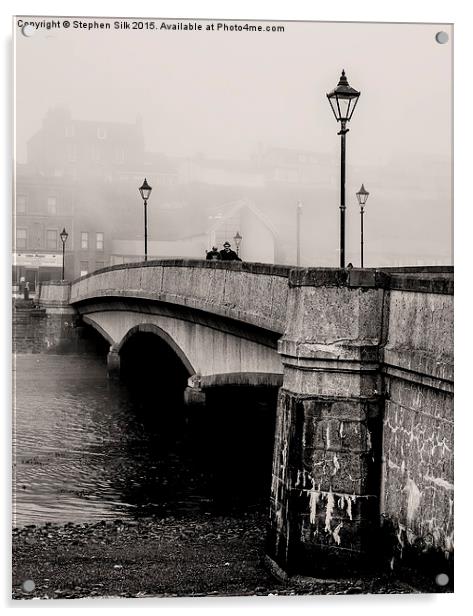  Victoria Pl Bridge, Wick Scotland Acrylic by Stephen Silk