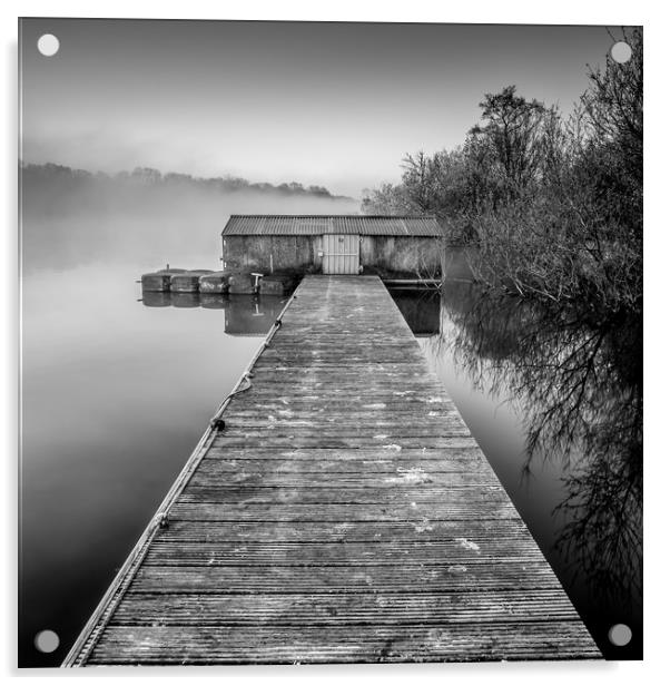 Earlswood Lakes, Warwickshire Acrylic by Jonathan Smith