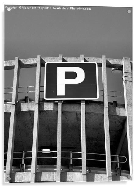  Parking Acrylic by Alexander Perry