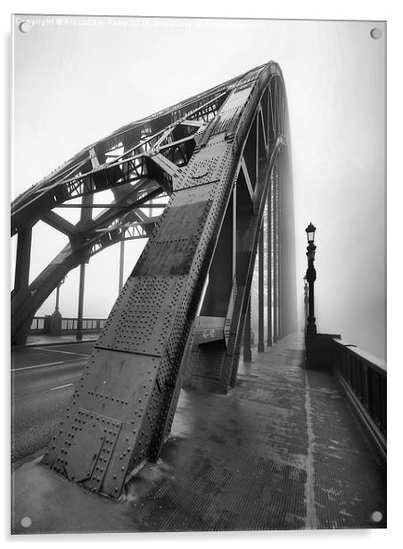  On the Tyne Bridge Acrylic by Alexander Perry