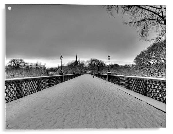  Armstrong Bridge, Jesmond Acrylic by Alexander Perry