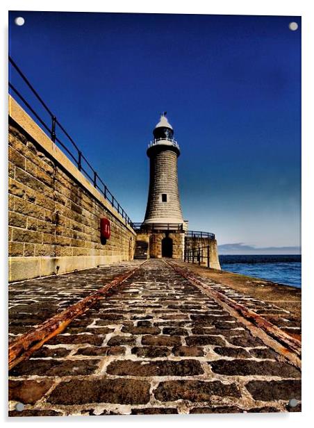  Tynemouth Pier Acrylic by Alexander Perry