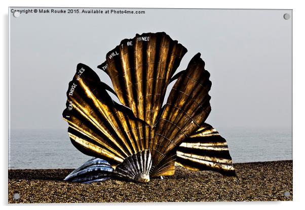  The Aldeburgh Scallop Acrylic by Mark Rourke