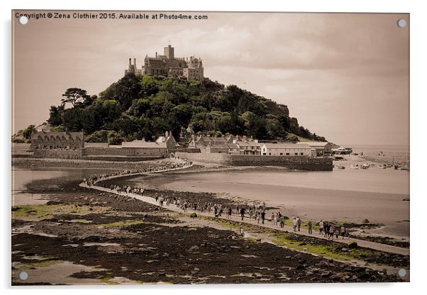 St Michael on the Mount Acrylic by Zena Clothier